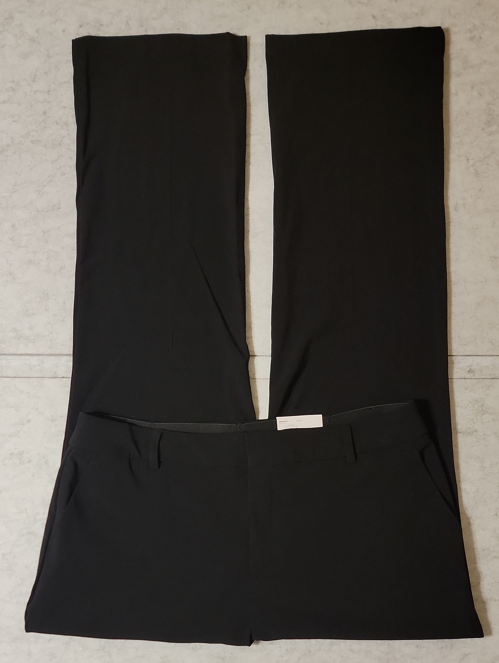 NWT Nine West Barely Bootcut Black Dress Pants Mid Rise Size 14